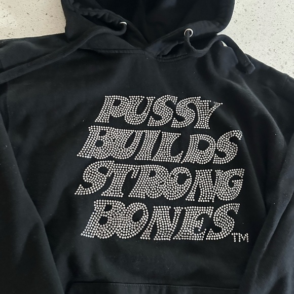 LA ROPA HOLLYWOOD RHINESTONE HOODIE - Picture 2 of 4